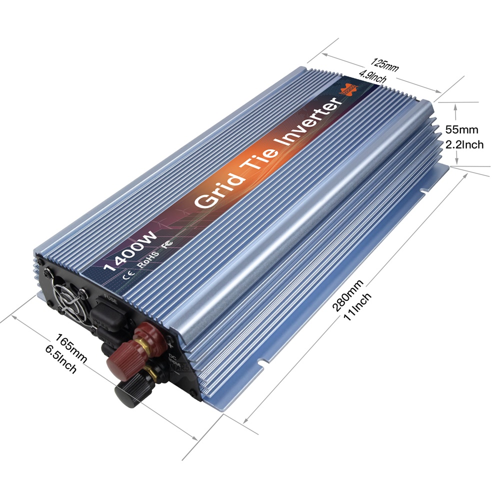 Inverter tenaga surya mikro Gr - Micro Inverter 1400W Solar Grid Tie ulasan dan harga