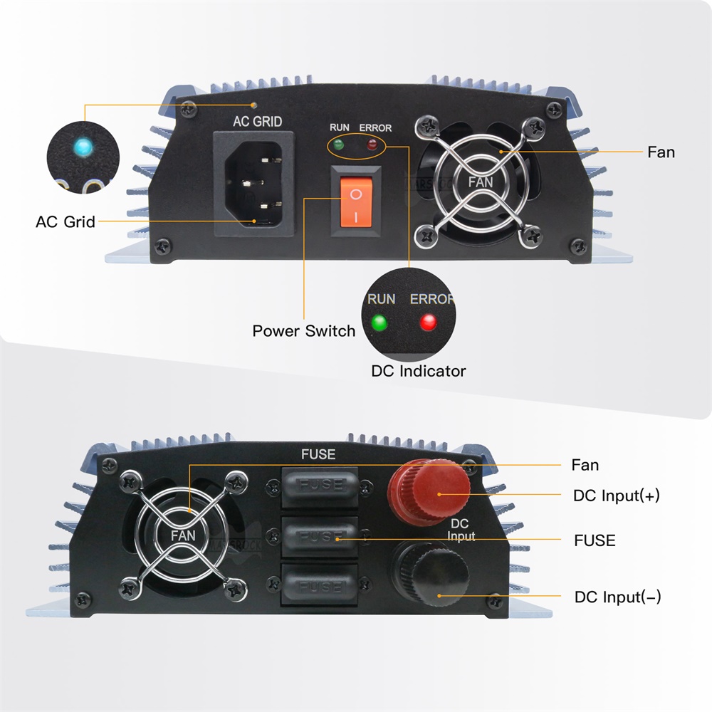 Inverter tenaga surya mikro Gr - Micro Inverter 1400W Solar Grid Tie ulasan dan harga